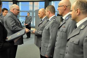 Odprawa służbowa i spotkanie świąteczne kadry kierowniczej garnizonu śląskiego policji 13.04.2017 r.