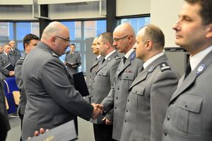 Odprawa służbowa i spotkanie świąteczne kadry kierowniczej garnizonu śląskiego policji 13.04.2017 r.