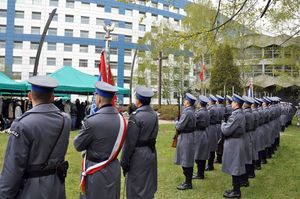 Obchody 77 rocznicy zbrodni katyńskiej - Grób Policjanta Polskiego, Katowice 21.04.2017 r