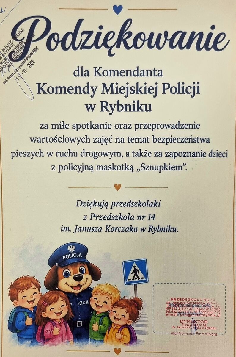 Podziękowania.