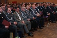 Policjanci oraz zaproszeni goście podczas uroczystej gali z okazji Święta Policji