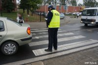 Potrącenie pieszego Rybnik ul. 1 Maja