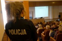 Rybnicka policjanta uczestnicząca w konferencji.