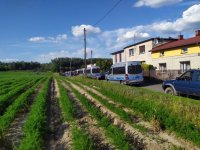 Mundurowi podczas poszukiwań zaginionego mężczyzny.