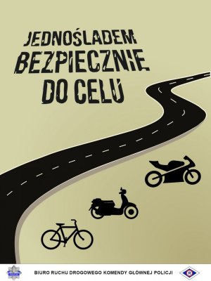 plakat jednośladem bezpiecznie do celu