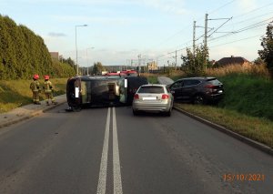 Zdarzenie drogowe w Rybniku.