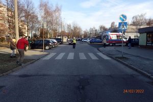 Miejsce, przejść dla pieszych, gdzie doszło do potrącenia chłopca.