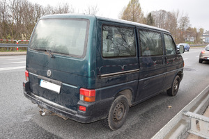 Skradziony volkswagen transporter.