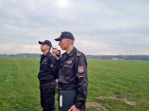 Dowództwo Straży Pożarnej w Rybniku podczas ćwiczeń sztabowych.