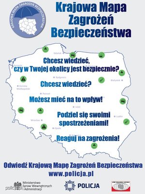 Krajowa mapa zagrożeń bezpieczeństwa, plakat.