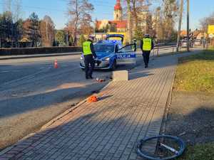 Rybnik, skrzyżowanie ulicy Małachowskiego z ulicą Sztolniową, miejsce wypadku. Śmiertelne potrącenie cyklisty.