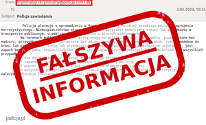 Fałszywa informacja.