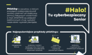 Plakat &quot;#Halo tu cyberbezpieczny senior.