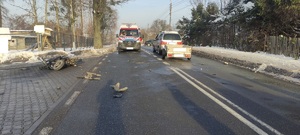 Miejsce zdarzenia drogowego i pojazdy, które w nim uczestniczyły.