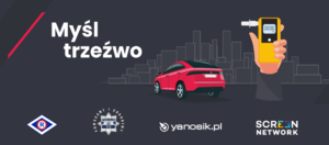 Plakat &quot;myśl trzeźwo&quot;.