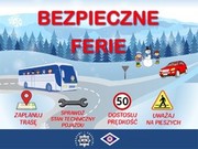 Plakat bezpieczne ferie 2024