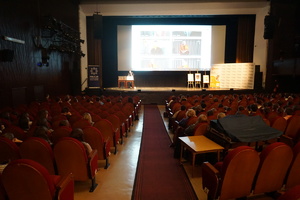 Na zdjęciu konferencja w Teatrze Ziemi Rybnickiej.