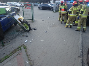 Na zdjęciu Rybnik, ulica Rajska. Miejsce wypadku drogowego.