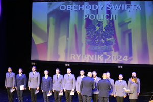 Na zdjęciu obchody Święta Policji w garnizonie rybnickim.