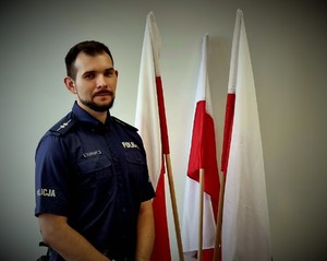 Aspirant Mateusz Poznański.