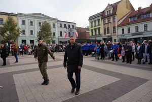 Na zdjęciu Prezydent Miasta Rybnika podczas uroczystości.