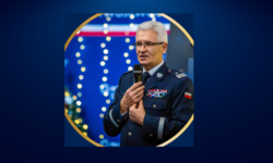 Na zdjęciu Komendant Wojewódzki Policji w Katowicach.