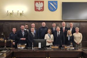 Fundacja sztandaru dla rybnickich policjantów.