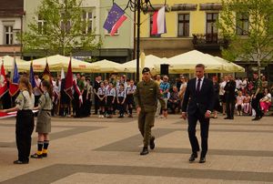Na zdjęciu Pan Prezydent podczas uroczystości 3 Maja.