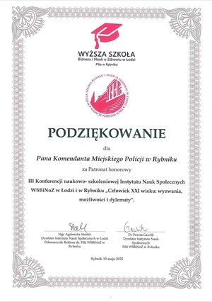 podziękowanie