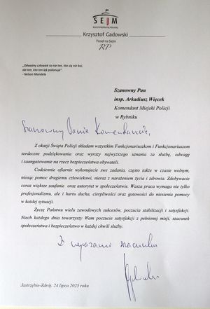 Podziękowanie.