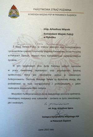 Podziękowania.