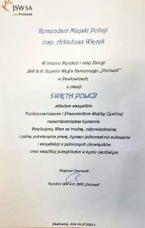 Podziękowania.