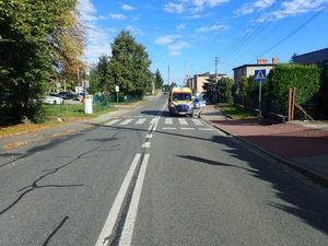 Na zdjęciu miejsce potrącenia 72-latki w Rybniku.