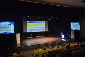 Na zdjęciu sala, trwa konferencja &quot;Razem przeciwko przemocy&quot; w Czerwionce - Leszczynach.