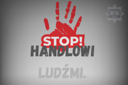 Napis &quot;Stop Handlowi&quot;