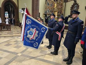 Na zdjęciu poczet sztandarowy rybnickiej komendy.