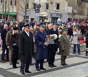 Na zdjęciu Kierownictwo służb mundurowych z Rybnika.