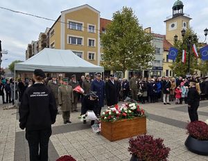 Na zdjęciu Uroczyste Obchody Święta Niepodległości w Rybniku.