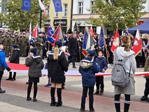 Na zdjęciu Uroczyste Obchody Święta Niepodległości w Rybniku.