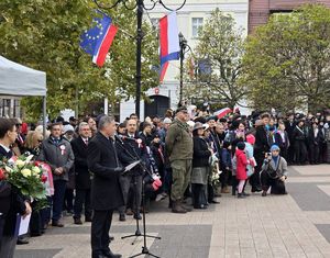 Na zdjęciu Uroczyste Obchody Święta Niepodległości w Rybniku.