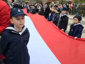 Na zdjęciu Uroczyste Obchody Święta Niepodległości w Rybniku.