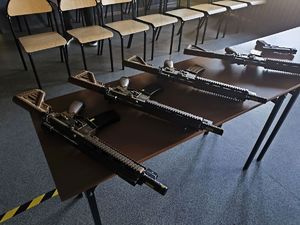 Na zdjęciu nowa strzelnica w Zespole Szkół numer 5 w Rybniku.