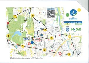 Na zdjęciu trasa biegu.