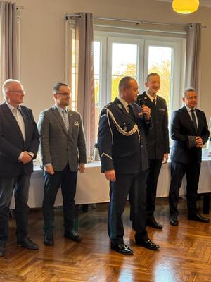 Na zdjęciu Komendant Miejski Policji w Rybniku.