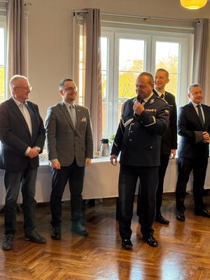 Na zdjęciu Komendant Miejski Policji w Rybniku.