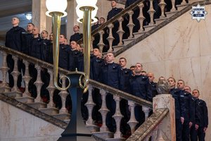 Ślubowanie nowych policjantów.