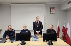 Na zdjęciu Pan Prezydent Miasta Rybnika podczas przemówienia.