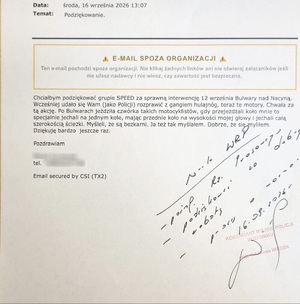 Podziękowania.