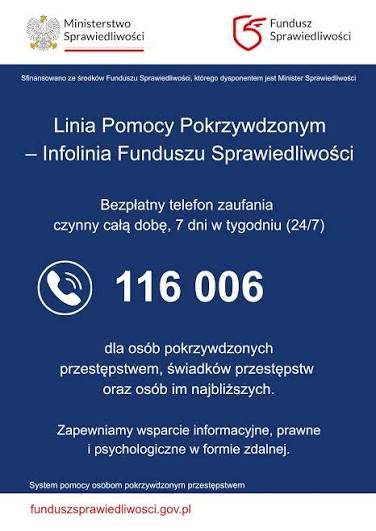 Działa ogólnopolska Linia Pomocy Pokrzywdzonym